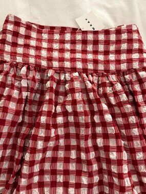 NWT - Wray Gingham Midi-Skirt